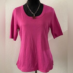 Talbots short sleeve, scoop-neck tee. size M